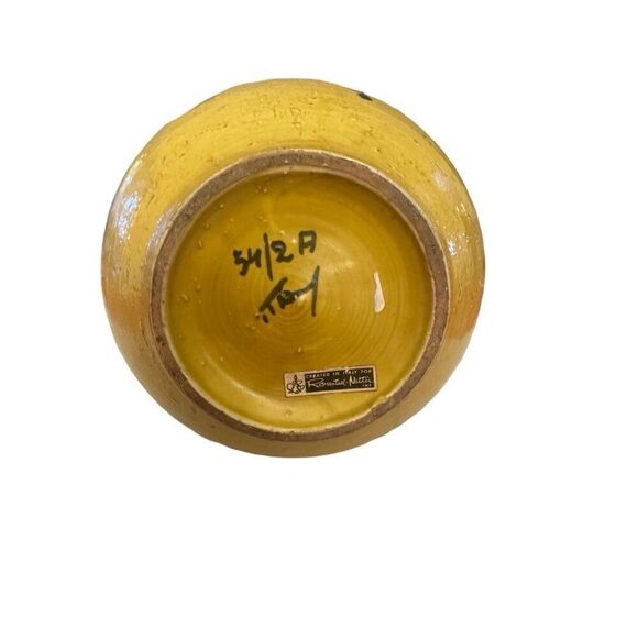 Rosenthal Netter Aldo Londi Pottery Vase – 9 3/4” Tall, Italy  Mid-Century Moder - Picture 5 of 6